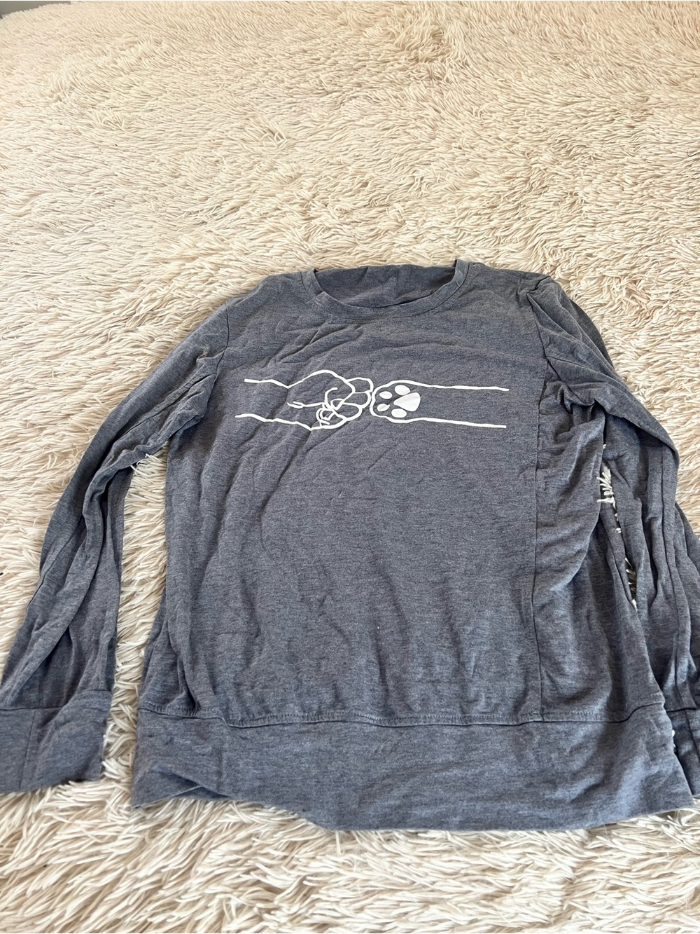 Men's Charcoal Gray Graphic Crewneck Sweater